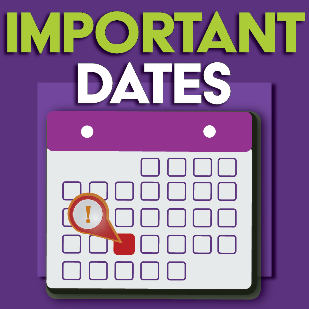 Important dates